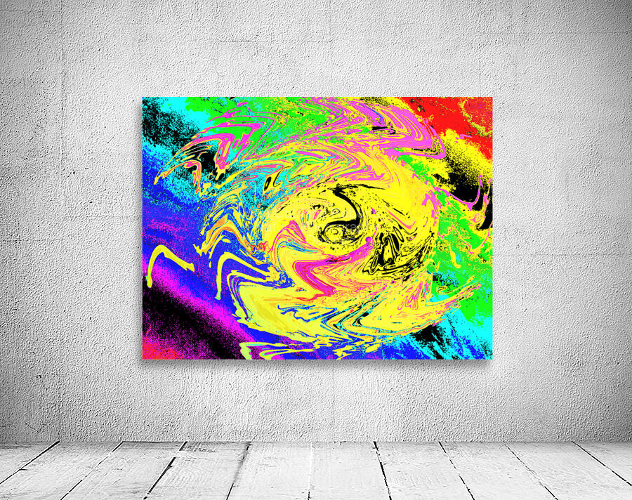 Abstract Swirling Psychedelic Colours Wall Preview