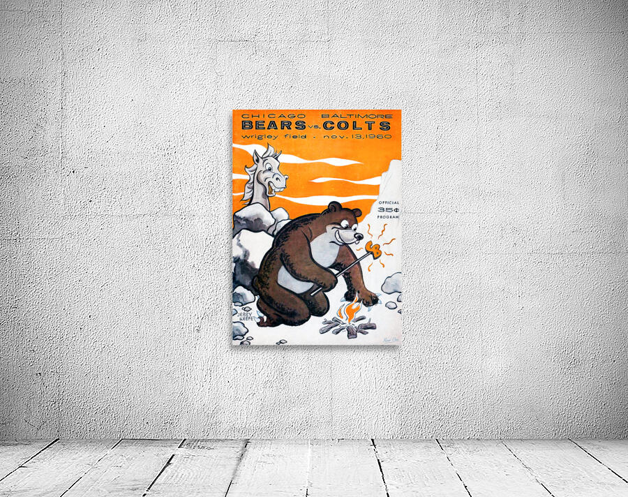 1960 Chicago Bears vs. Baltimore Colts Cover Art Wall Preview