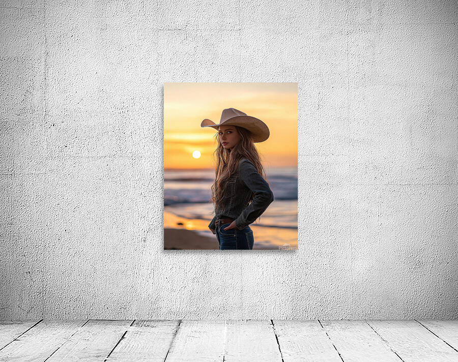 The Sunset Cowgirl Wall Preview