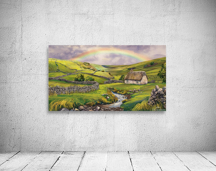 Whispers of the Emerald Isle: A Serene Irish Landscape  Wall Preview