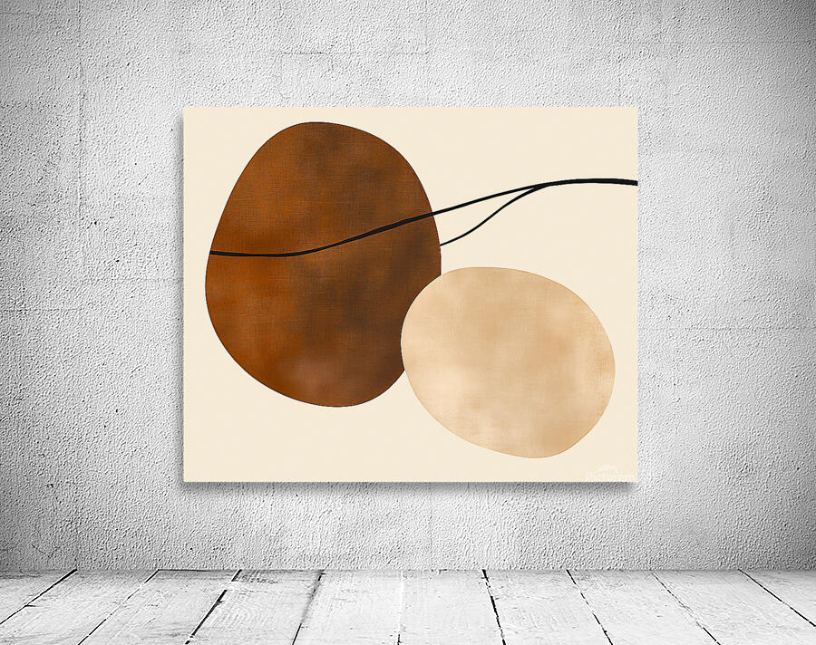 Neutral Abstract Brown Beige Cream Wall Preview