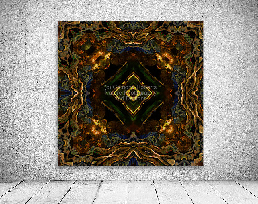 Abstract Swirl Kaleidoscope Flow  Wall Preview