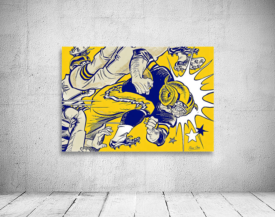 1965 LA Rams Art Remix Wall Preview