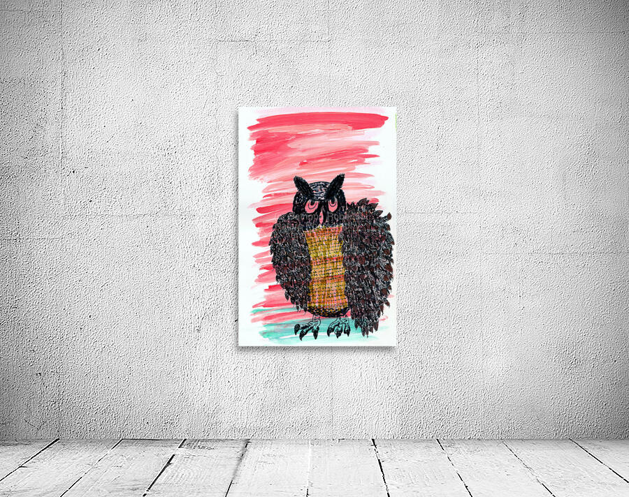 Abstract Wise Old Owl Wall Preview