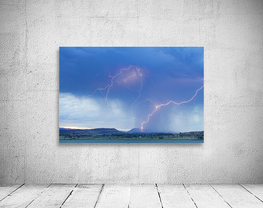 Rocky Mountain Foothills Lightning Strikes Wall Preview