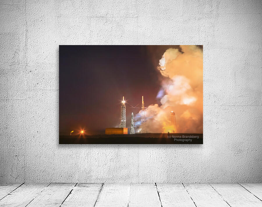 New Glenn Maiden Launch Cocoa Beach Steam Clouds Wall Preview