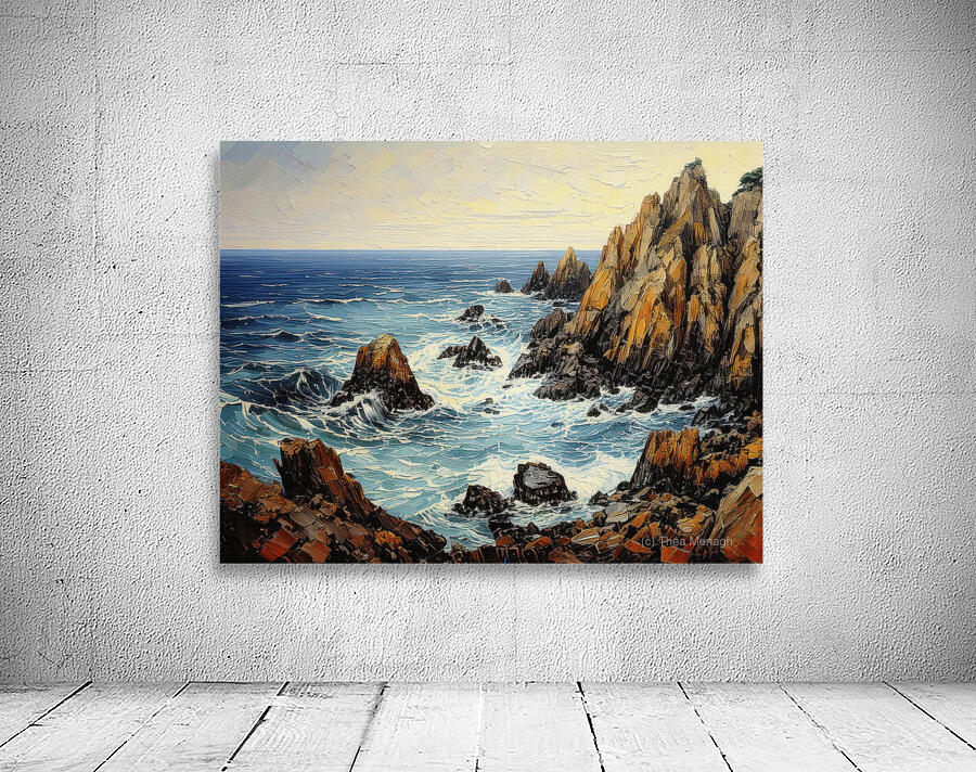 CRAGGY ROCKS ON SHORE Wall Preview
