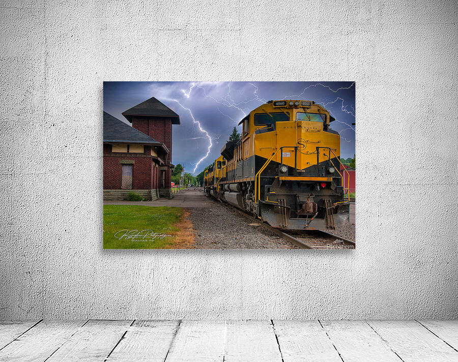 Stormy train at Cortland NY Wall Preview