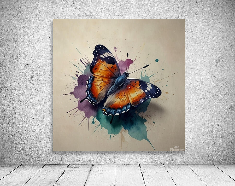 Leonardo Lightning XL Water color style for butte Wall Preview