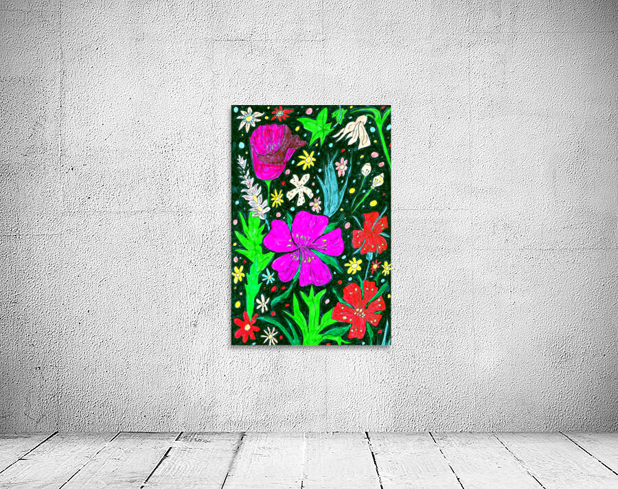 Abstract Whimsical Floral Garden Wall Preview