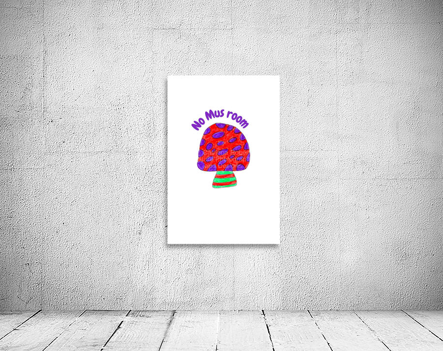 No Mus room Coloured Text Version Wall Preview