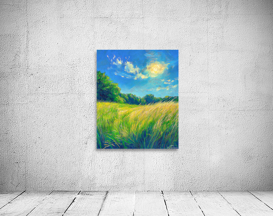 Simple Green Landscape Wall Preview