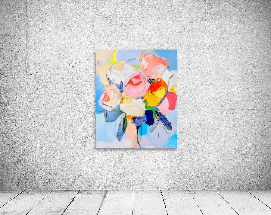 Roses Abstract Bouquet Wall Preview