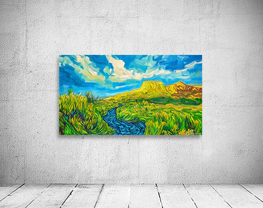 Simple Landscape Van Gogh Style Wall Preview