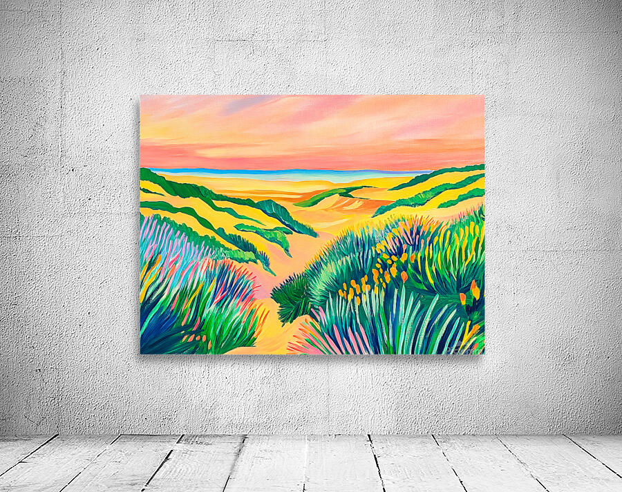 Sand Dunes and Flowers Wall Preview