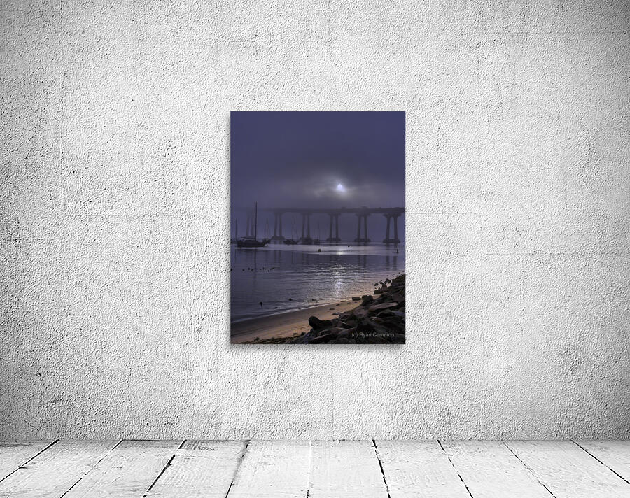 Coronado Bay Bridge Moonlight Sun Wall Preview