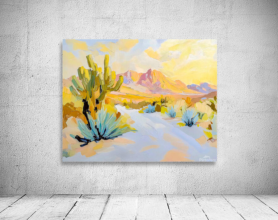 Desert View in Pastels Wall Preview