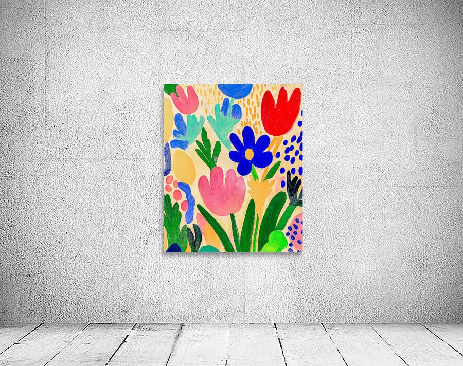 Bright Abstract Flowers Wall Preview