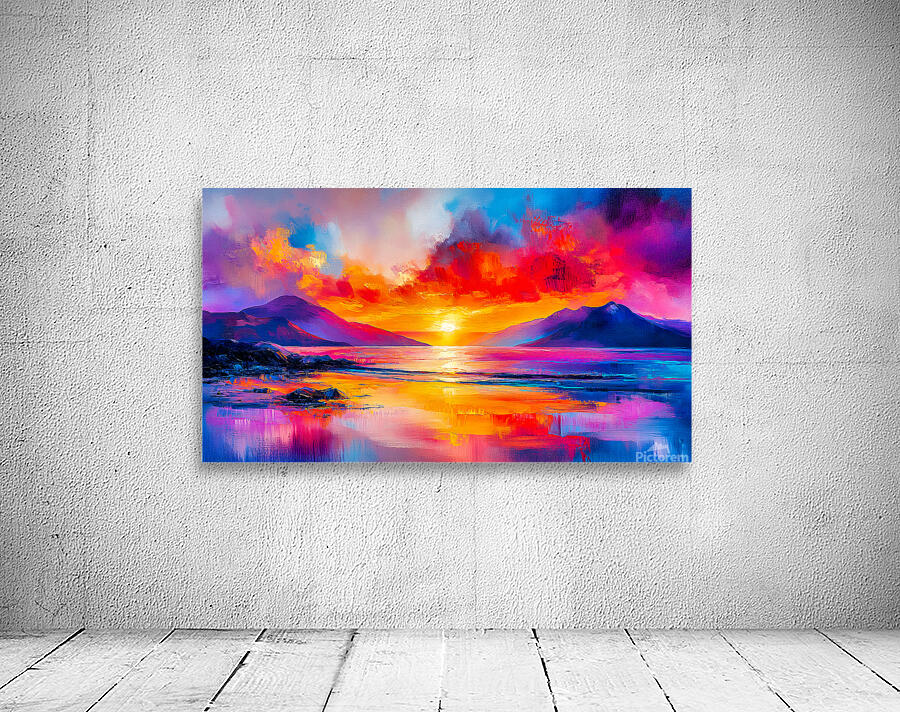 Fiery Ascent Wall Preview