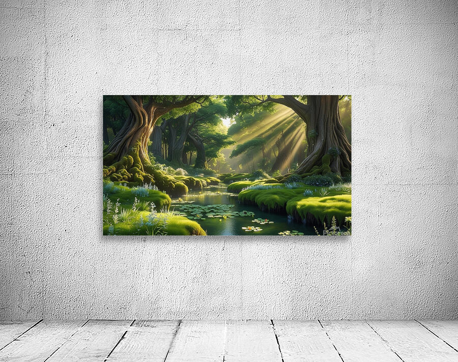 A serene and mystical forest  Wall Preview