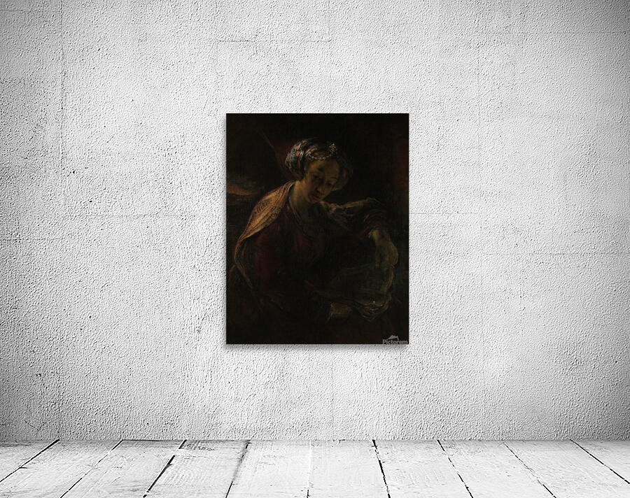 The Sibyl [Ca. 1654] by Willem Drost [1633–1659] by MyCozyFineArt Wall Art