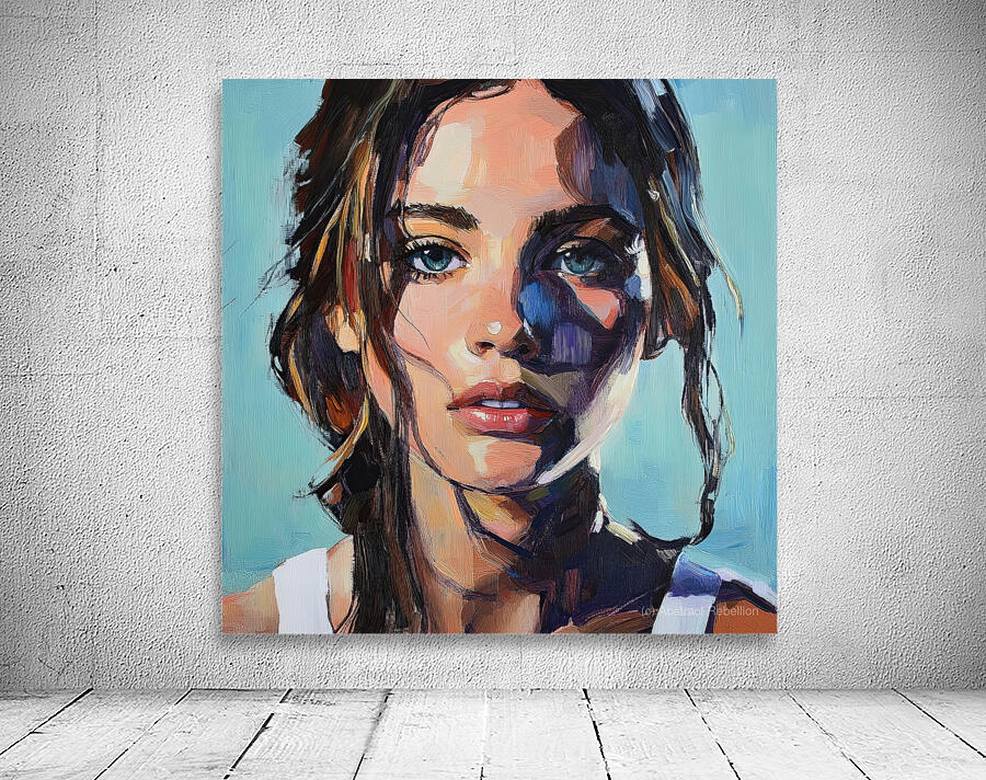 油彩『Azure Gaze』 Azure Gaze 56x71cm Oil on Canvas – Makiwa Gallery