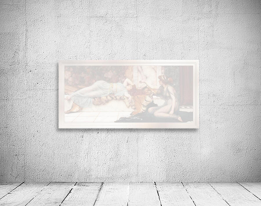 Mischief and Repose by John William Godward Wall Preview