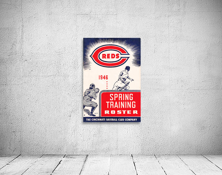 1946 Cincinnati Reds Spring Training Art Wall Preview