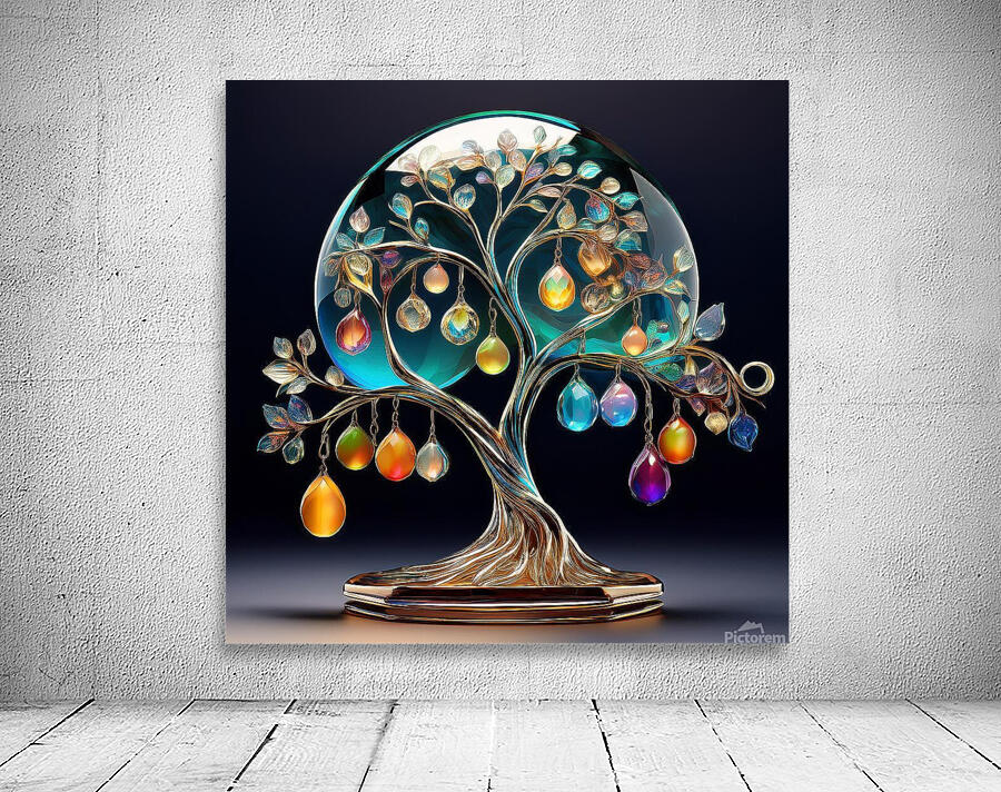 A tree from the world of gemstones by FANO