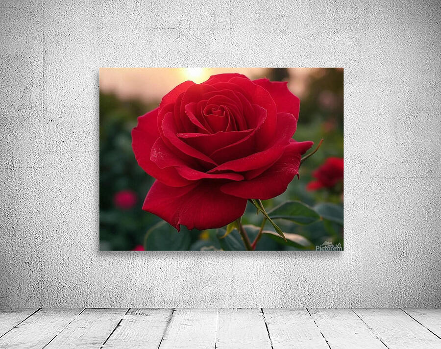 Red rose Wall Preview