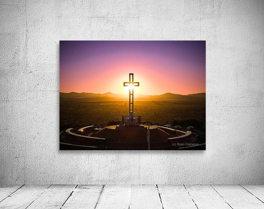 Sunrise Through The Cross Mt. Soledad La Jolla Wall Preview