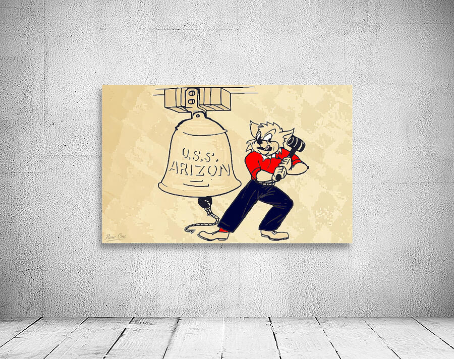 1950s Arizona Wildcat Cartoon Art Wall Preview
