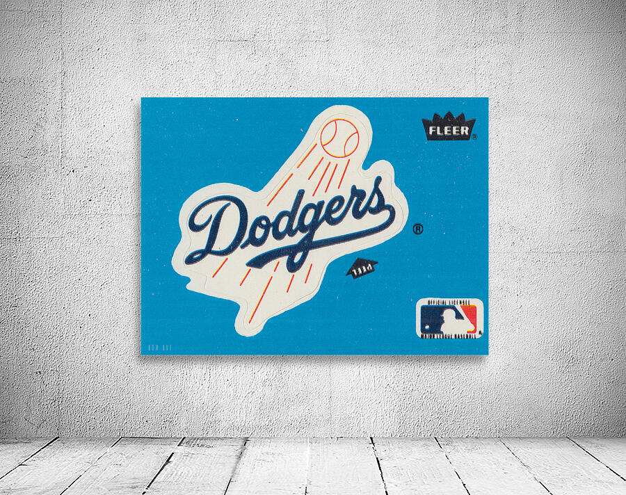 1985 Fleer LA Dodgers Decal Wall Art Wall Preview