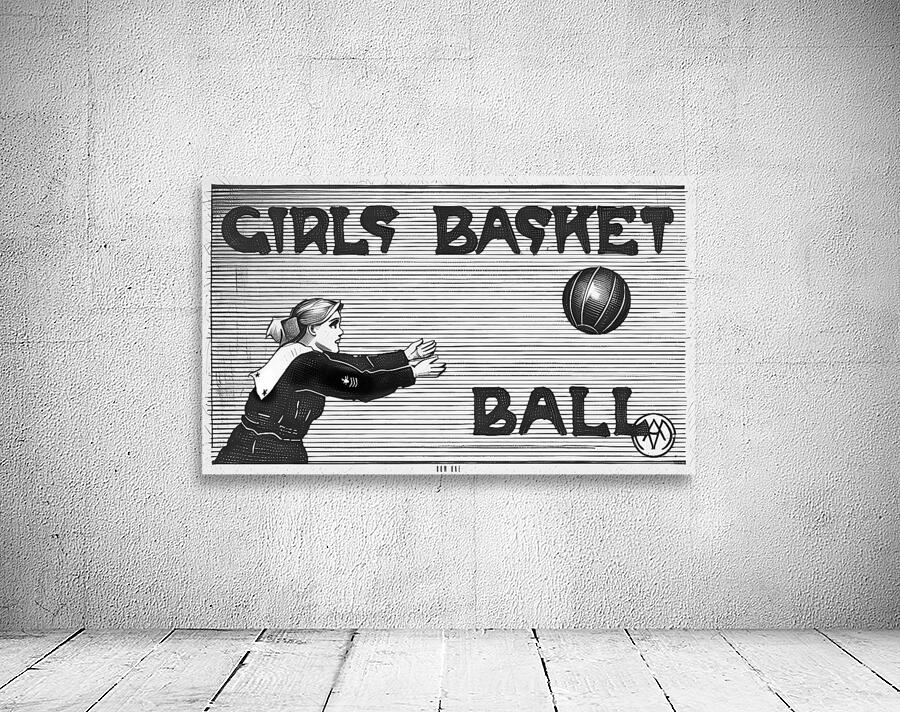 Early 1900s Girls Basketball Art Wall Preview