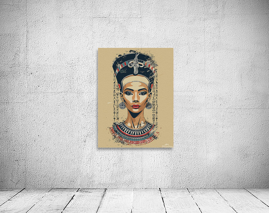 Regal Queen of Egypt – Modern Neo Pharaoh Art Wall Preview