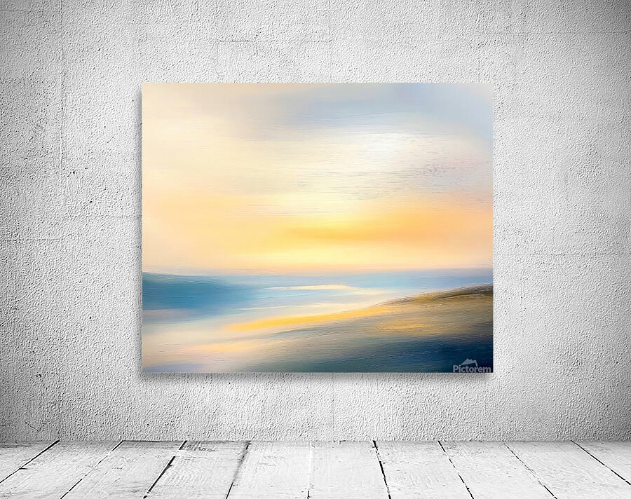 Simple Abstract Pastel Landscape Wall Preview