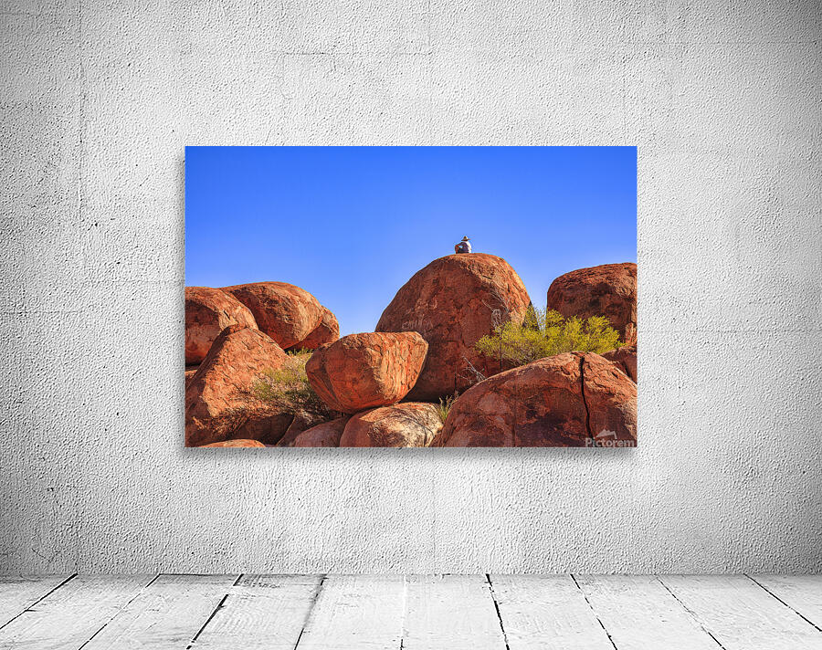 Devils Marbles and Man in a Hat Wall Preview