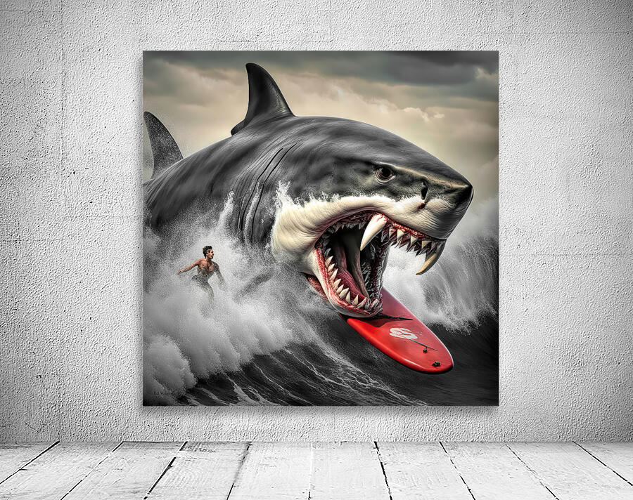 GREAT WHITE VAMPIRE.  SELECTIVE COLOR Wall Preview