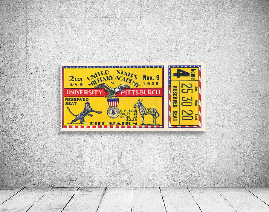 1935 Army Cadets at Pitt Panthers Wall Preview