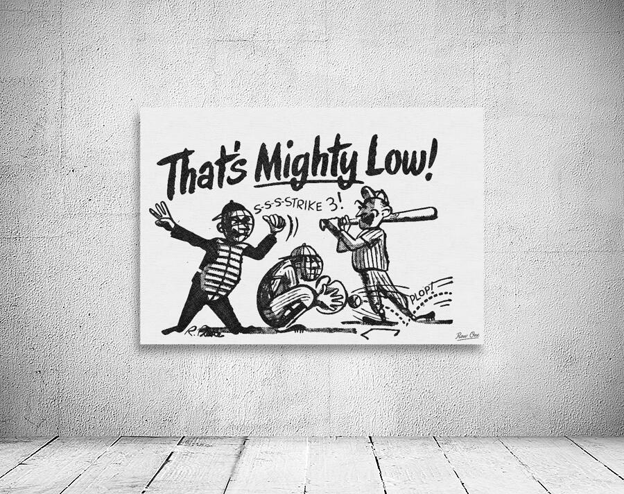 Thats Mighty Low: 1940s Baseball Cartoon Wall Preview