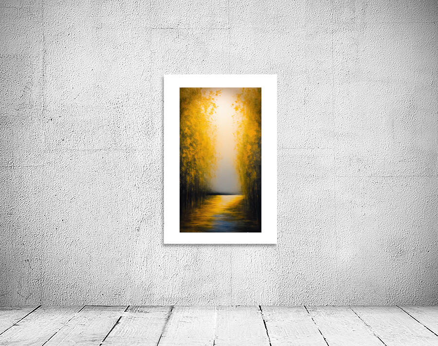 Golden Passage – Whispering Trees of Light Wall Preview