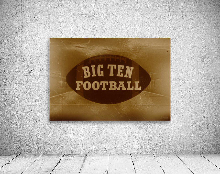 1960s Big Ten Football Art Wall Preview