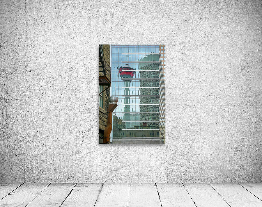 Reflections of the Calgary Tower Wall Preview