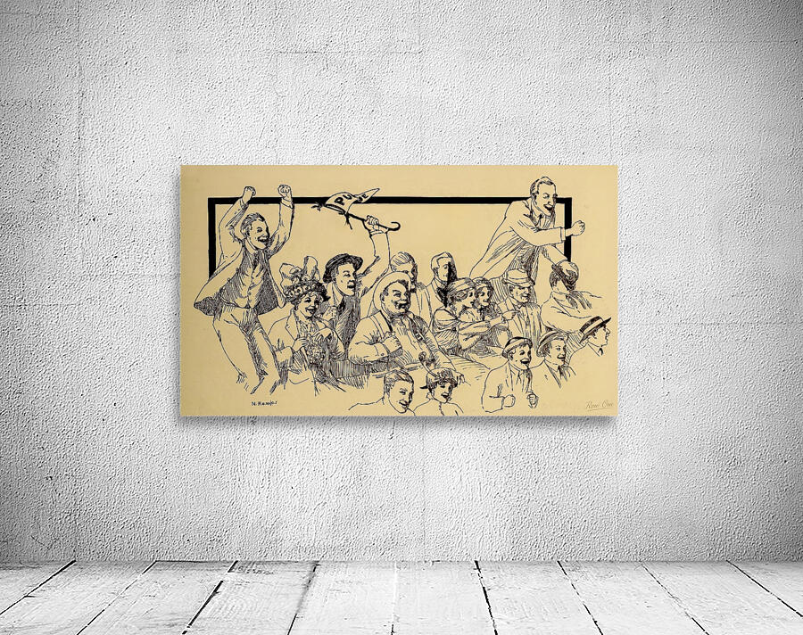 Purdue Crowd Cheering by Nellie Kessler Wall Preview