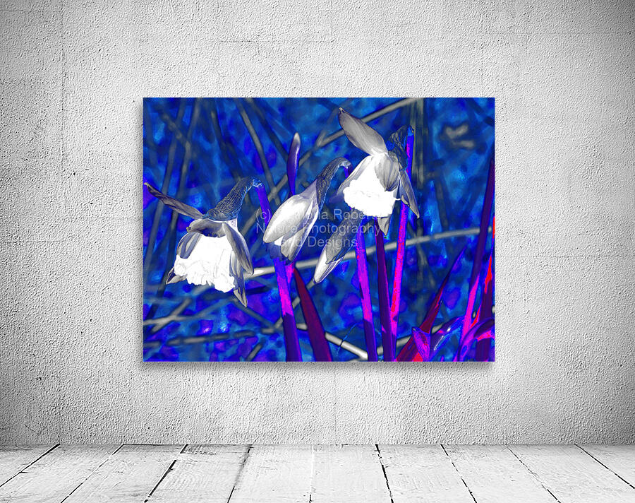 Abstract Psychedelic Daffodils                                                                                                                      Wall Preview