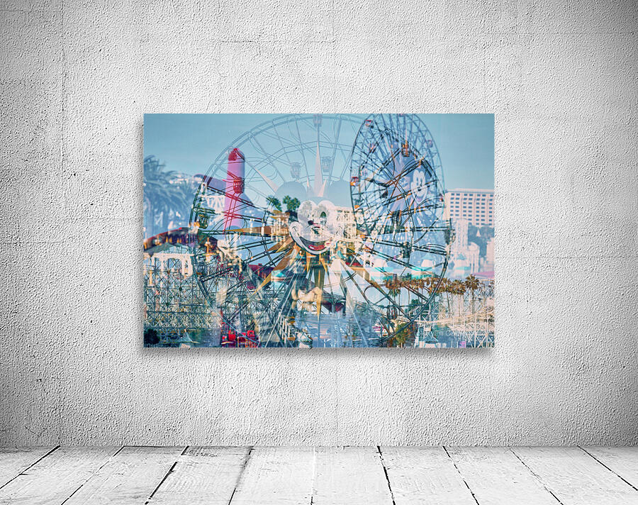 Mickeys Fun Wheel Double Exposure Wall Preview