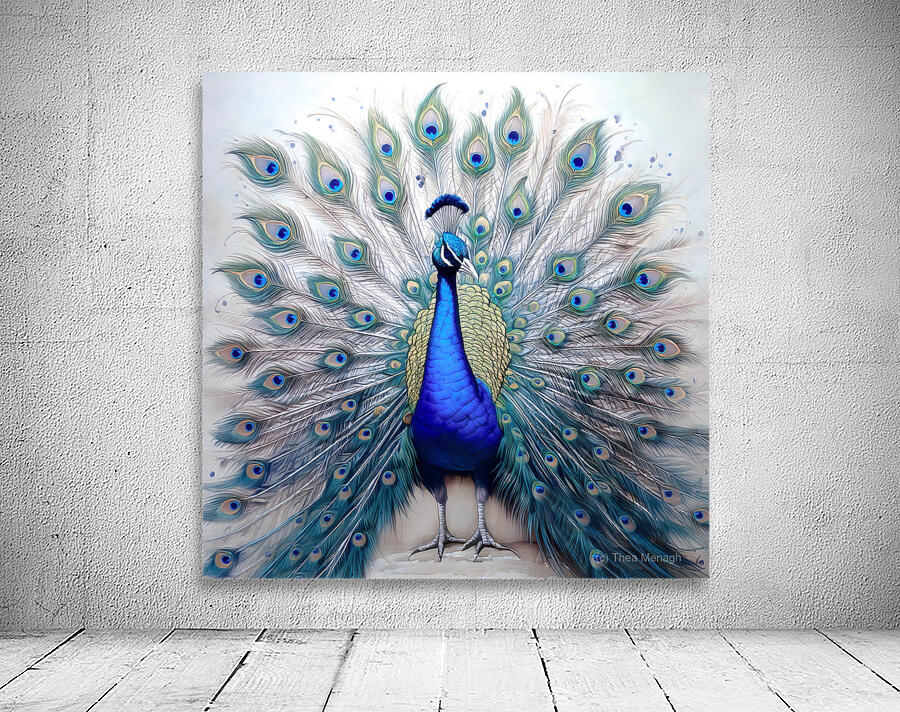 Peacock Showing Off Wall Preview