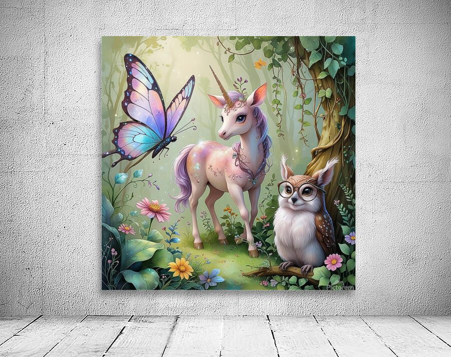 Unicorn Illustration Wall Preview