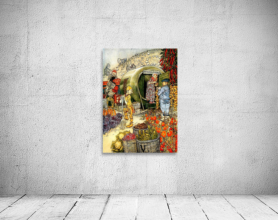 Fairy Tale Garden by Victorian Artist Arthur Rackham by Fabricci Wall Art