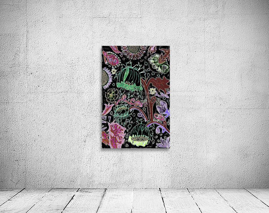 Abstract Floral Poppies Wall Preview